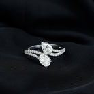 Certified Lab Grown Diamond Toi Et Moi Engagement Ring Lab - ( EF-VS ) - Rosec Jewels