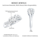 Rosec Jewels-Certified Lab 7 MM Round Diamond Designer Engagement Ring
