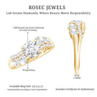Rosec Jewels-Certified Lab 7 MM Round Diamond Designer Engagement Ring
