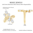 Certified Oval Lab Grown Diamond Designer Cocktail Ring Lab - ( EF-VS ) - Rosec Jewels