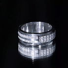 Certified Lab Grown Diamond Wide Wedding Band Ring Lab - ( EF-VS ) - Rosec Jewels
