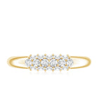 Certified Lab Grown Diamond Anniversary Ring Lab - ( EF-VS ) - Rosec Jewels