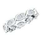 Certified Lab Grown Diamond Wedding Anniversary Ring Lab - ( EF-VS ) - Rosec Jewels