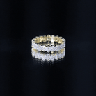 Certified Lab Grown Diamond Full Eternity Wedding Ring Lab - ( EF-VS ) - Rosec Jewels