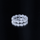 Certified Pear Shape Lab Grown Diamond Eternity Ring Lab - ( EF-VS ) - Rosec Jewels