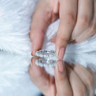 Certified Pear Shape Lab Grown Diamond Eternity Ring Lab - ( EF-VS ) - Rosec Jewels