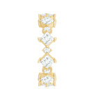 Certified Princess Cut Lab Grown Diamond Eternity Wedding Ring Lab - ( EF-VS ) - Rosec Jewels