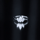 Rosec Jewels-Marquise Cut Lab Grown Diamond 3 Stone Engagement Ring