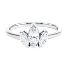 Rosec Jewels-Marquise Cut Lab Grown Diamond 3 Stone Engagement Ring