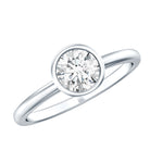 Rosec Jewels-IGI Certified 1 CT Lab Grown Diamond Ring in Bezel Setting