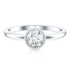 Rosec Jewels-IGI Certified 1 CT Lab Grown Diamond Ring in Bezel Setting