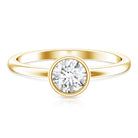 Rosec Jewels-IGI Certified 1 CT Lab Grown Diamond Ring in Bezel Setting