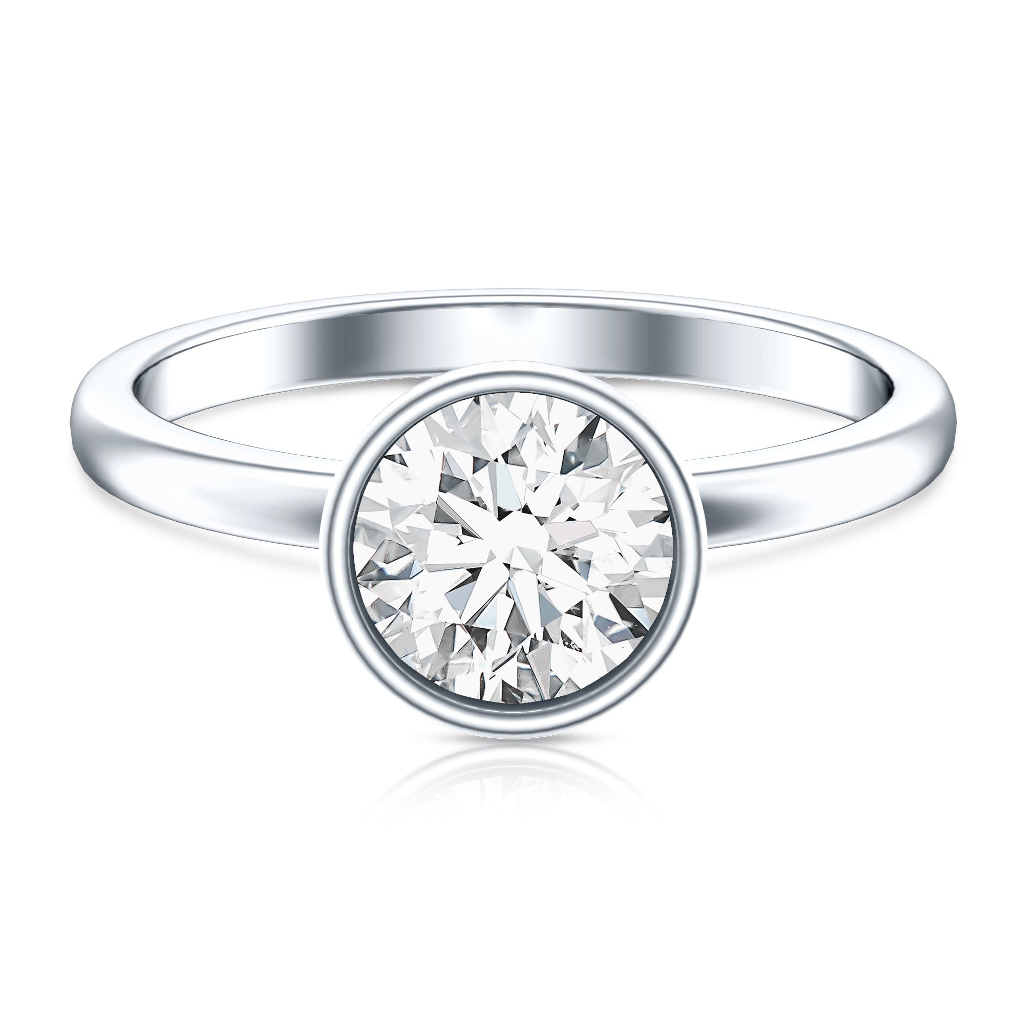 Rosec Jewels-2 CT IGI Certified Lab Grown Diamond Solitaire Engagement Ring
