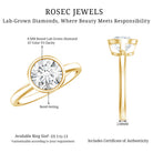 Rosec Jewels-2 CT IGI Certified Lab Grown Diamond Solitaire Engagement Ring
