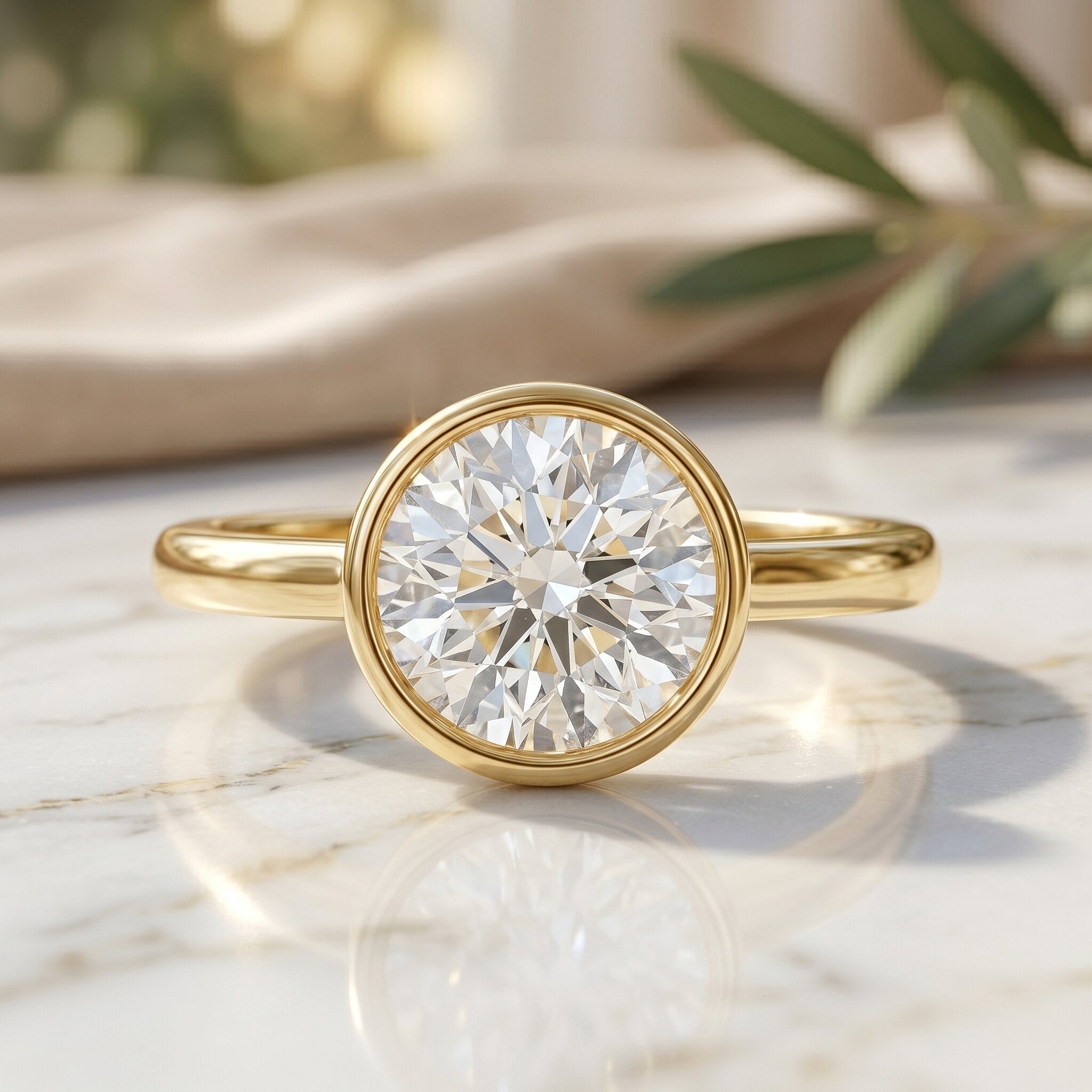 2 CT IGI Certified Lab Grown Diamond Solitaire Engagement Ring Lab - ( E-VS1 ) - Rosec Jewels