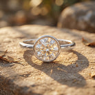 Round Lab Grown Diamond Classic Engagement Ring with IGI Certificate Lab - ( E-VS1 ) - Rosec Jewels