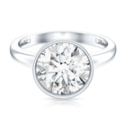 Rosec Jewels-IGI Certified 5 Carat Lab Grown Diamond Bezel Set Engagement Ring