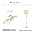 Rosec Jewels-IGI Certified 1 Carat Lab Created Diamond Engagement Ring
