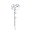 Rosec Jewels-IGI Certified Lab Grown 2 CT Diamond Engagement Ring with Side Stone