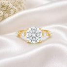 IGI Certified Lab Grown 2 CT Diamond Engagement Ring with Side Stone Lab - ( E-VS1 ) - Rosec Jewels