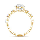 Rosec Jewels-IGI Certified Lab Grown 2 CT Diamond Engagement Ring with Side Stone