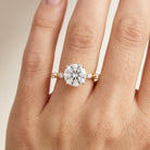 3 CT Lab Grown Diamond Engagement Ring with IGI Certificate Lab - ( E-VS1 ) - Rosec Jewels