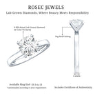 Rosec Jewels-IGI Certified Lab Grown Round Diamond Solitaire Engagement Ring