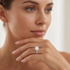 IGI Certified Lab Grown Round Diamond Solitaire Engagement Ring Lab - ( E-VS1 ) - Rosec Jewels
