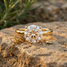 IGI Certified Lab Grown Round Diamond Solitaire Engagement Ring Lab - ( E-VS1 ) - Rosec Jewels