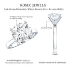 Rosec Jewels-IGI Certified 5 CT Lab Grown Diamond Big Engagement Ring
