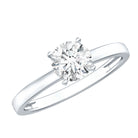 Rosec Jewels-Peg Head Set 1 Carat Lab Grown Diamond Solitaire Ring with IGI Certificate
