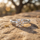 Peg Head Set 1 Carat Lab Grown Diamond Solitaire Ring with IGI Certificate Lab - ( E-VS1 ) - Rosec Jewels