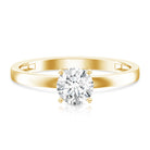 Rosec Jewels-Peg Head Set 1 Carat Lab Grown Diamond Solitaire Ring with IGI Certificate