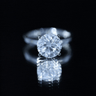 IGI Certified 3 CT Round Lab Grown Diamond Solitaire Engagement Ring Lab - ( E-VS1 ) - Rosec Jewels