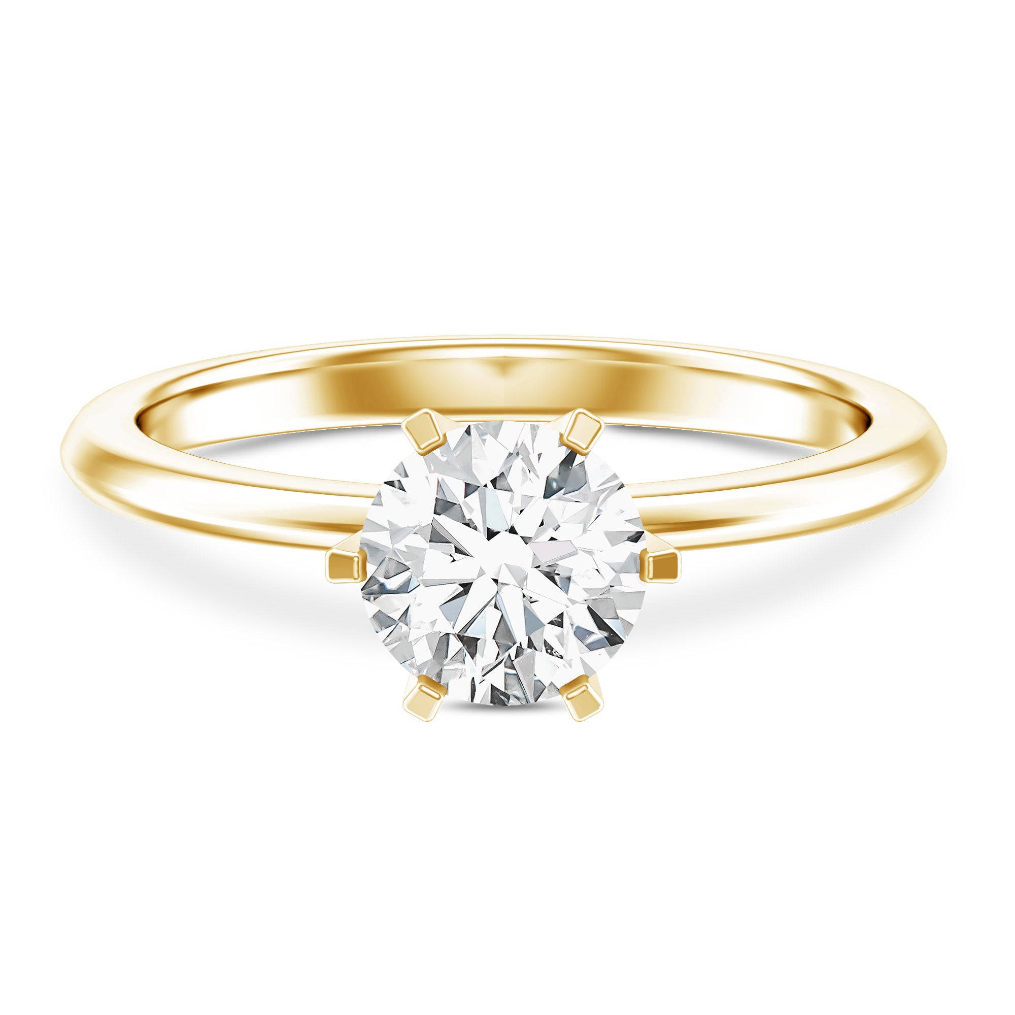 Rosec Jewels-1 Carat Lab Grown Diamond Solitaire Engagement Ring with IGI Certificate