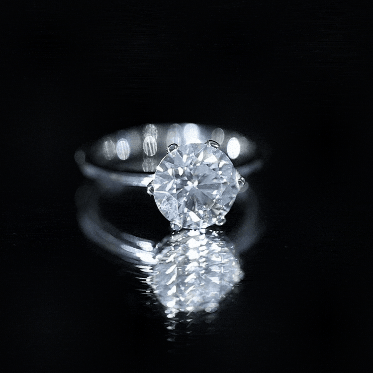 IGI Certified Lab Grown Diamond 2 CT Engagement Ring for Women Lab - ( E-VS1 ) - Rosec Jewels