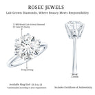Rosec Jewels-IGI Certified 5 Carat Lab Grown Diamond Solitaire Engagement Ring
