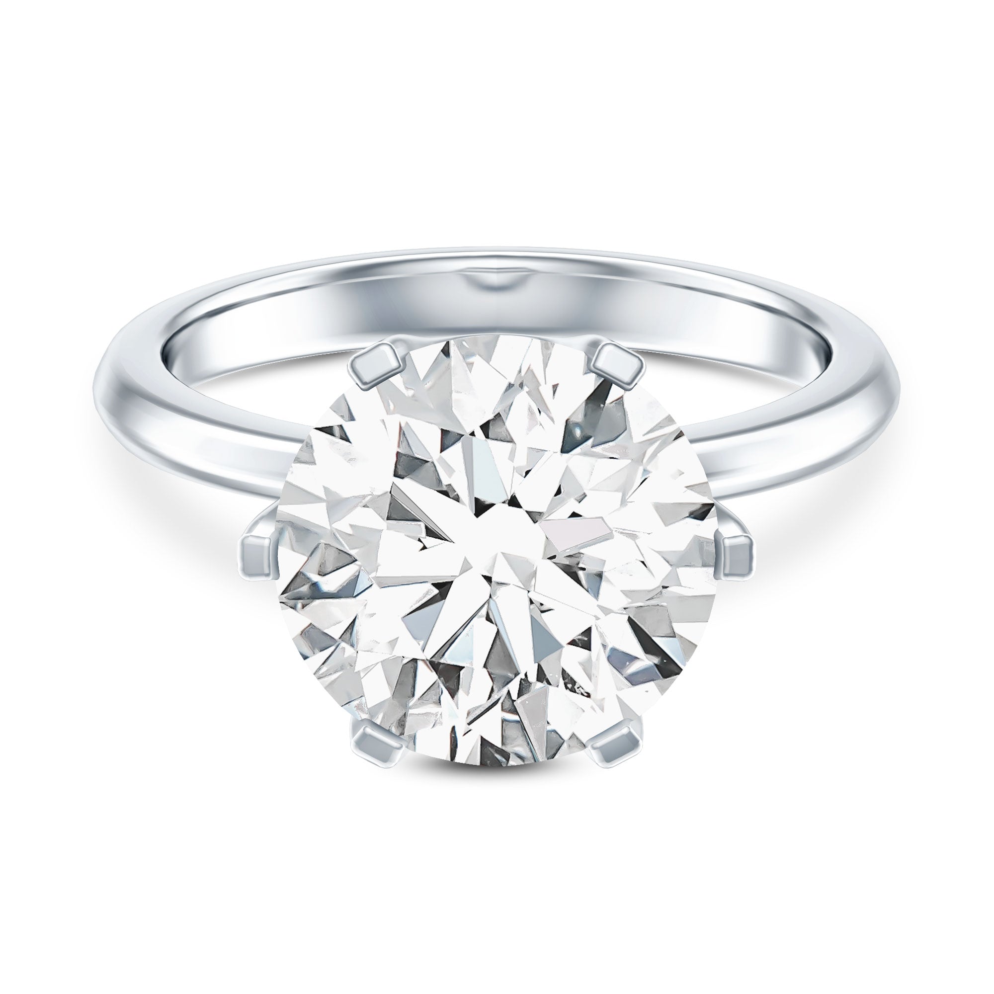 Rosec Jewels-IGI Certified 5 Carat Lab Grown Diamond Solitaire Engagement Ring