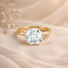 IGI Certified 5 Carat Lab Grown Diamond Solitaire Engagement Ring Lab - ( E-VS1 ) - Rosec Jewels