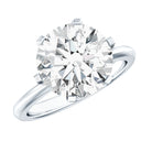 Rosec Jewels-4 Carat Lab Created Diamond Solitaire Engagement Ring with IGI Certificate