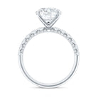 Rosec Jewels-Round Cut 3 Carat Lab Grown Diamond Engagement Ring with IGI Certificate
