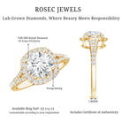 Rosec Jewels-IGI Certified 2 Carat Round Lab Grown Diamond Statement Engagement Ring