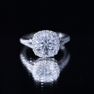 3 Carat Lab Grown Diamond Split Shank Engagement Ring with IGI Certificate Lab - ( E-VS1 ) - Rosec Jewels