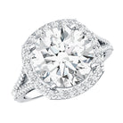 Rosec Jewels-IGI Certified Lab Grown Diamond Statement Engagement Ring with Split Shank