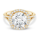 Rosec Jewels-IGI Certified Lab Grown Diamond Statement Engagement Ring with Split Shank