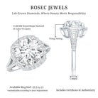 5 Carat Lab Grown Big Diamond Engagement Ring with IGI Certificate Lab - ( E-VS1 ) - Rosec Jewels