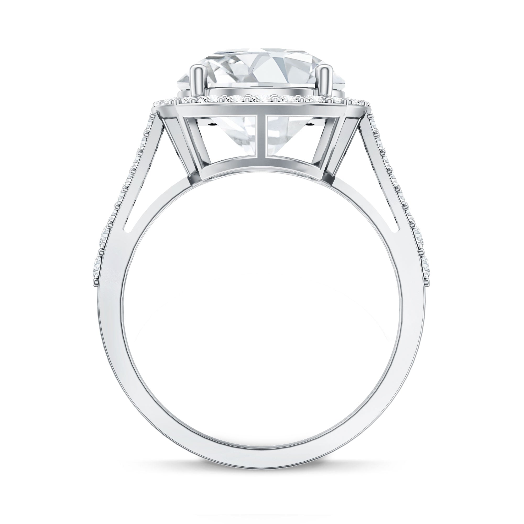 Rosec Jewels-5 Carat Lab Grown Big Diamond Engagement Ring with IGI Certificate