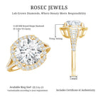 5 Carat Lab Grown Big Diamond Engagement Ring with IGI Certificate Lab - ( E-VS1 ) - Rosec Jewels