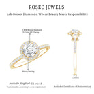 Rosec Jewels-IGI Certified 1 CT Lab Grown Diamond Round Engagement Ring