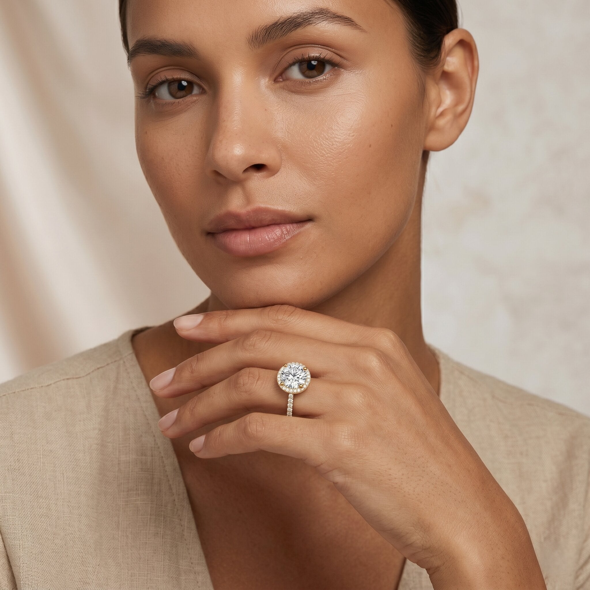 3 Carat IGI Certified Lab Grown Diamond Engagement Ring Lab - ( E-VS1 ) - Rosec Jewels